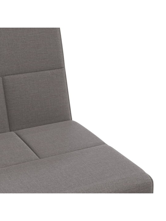 Rozkládací pohovka s držáky na nápoje taupe textil