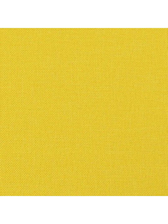 Rozkládací pohovka světle žlutá textil