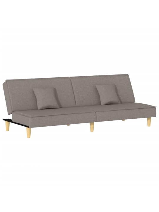 Rozkládací pohovka taupe textil