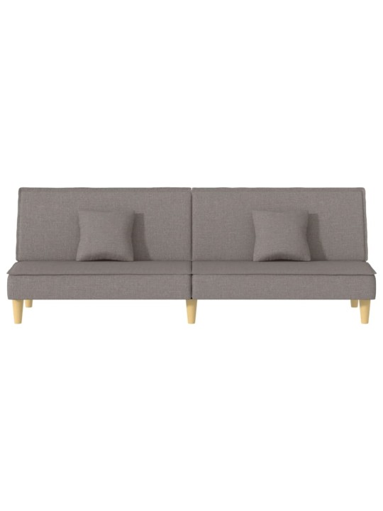 Rozkládací pohovka taupe textil