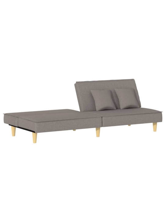 Rozkládací pohovka taupe textil