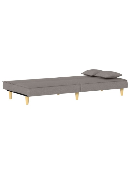 Rozkládací pohovka taupe textil