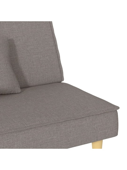 Rozkládací pohovka taupe textil