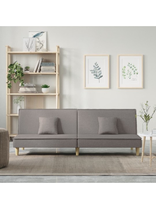 Rozkládací pohovka taupe textil