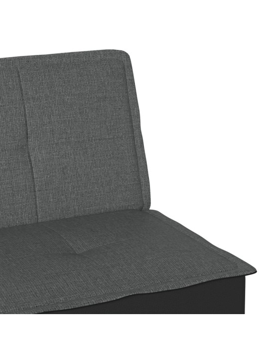 Rozkládací pohovka tmavě šedá textil