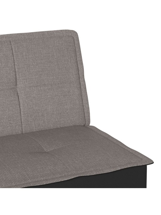 Rozkládací pohovka taupe textil
