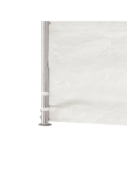 Altán se střechou bílý 4,08 x 2,23 x 3,22 m polyethylen