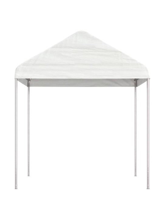 Altán se střechou bílý 2,28 x 2,23 x 2,69 m polyethylen