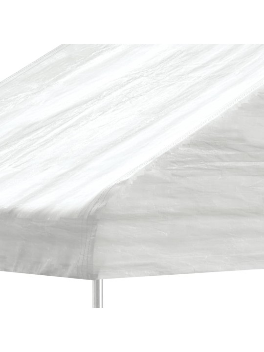 Altán se střechou bílý 2,28 x 2,23 x 2,69 m polyethylen