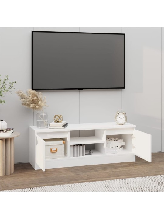 TV skříňka s dvířky bílá 102 x 30 x 36 cm
