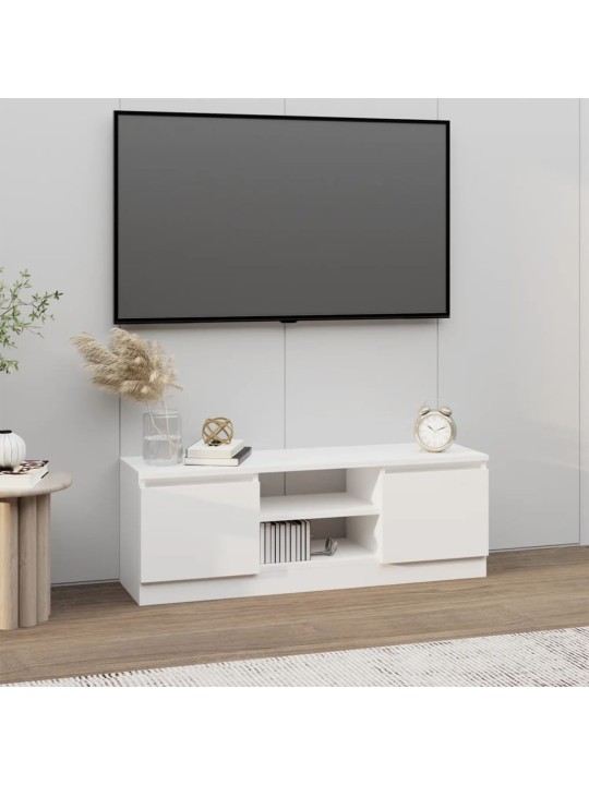 TV skříňka s dvířky bílá 102 x 30 x 36 cm