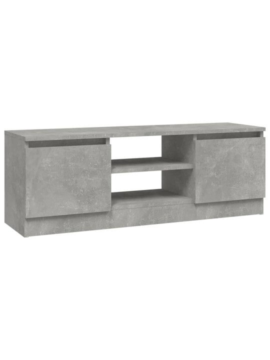 TV skříňka s dvířky betonově šedá 102 x 30 x 36 cm
