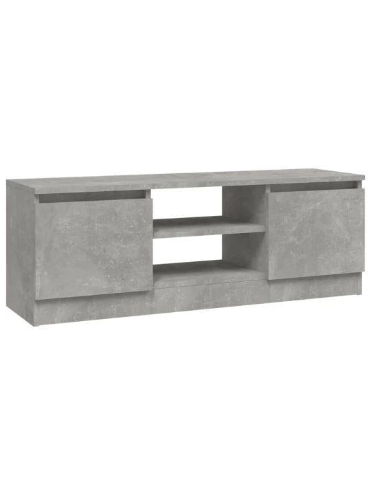 TV skříňka s dvířky betonově šedá 102 x 30 x 36 cm