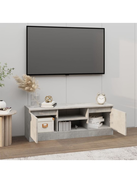 TV skříňka s dvířky betonově šedá 102 x 30 x 36 cm