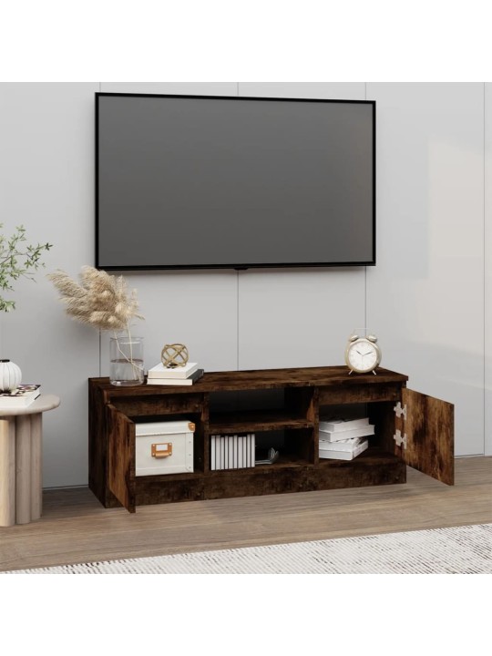 TV skříňka s dvířky kouřový dub 102 x 30 x 36 cm