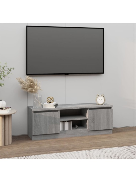 TV skříňka s dvířky šedá sonoma 102 x 30 x 36 cm