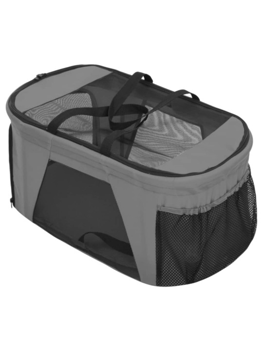 2patrový skládací kočárek pro psa šedý 83 x 48 x 97 cm oxford