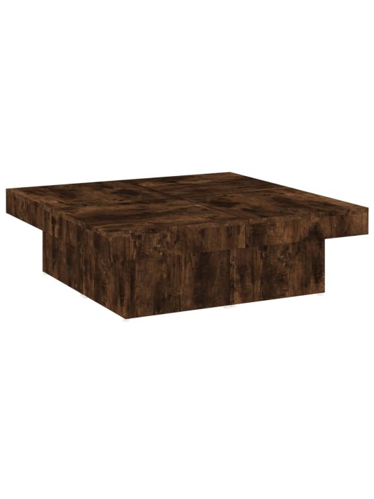 Konferenční stolek kouřový dub 90 x 90 x 28 cm kompozitní dřevo