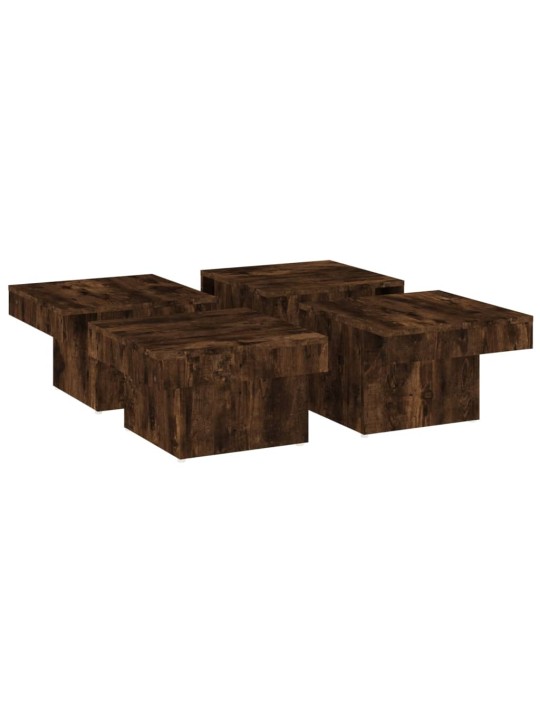 Konferenční stolek kouřový dub 90 x 90 x 28 cm kompozitní dřevo