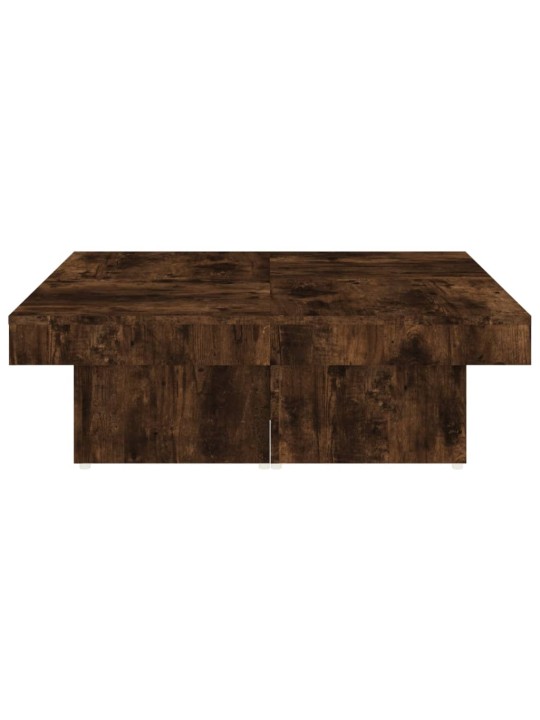 Konferenční stolek kouřový dub 90 x 90 x 28 cm kompozitní dřevo
