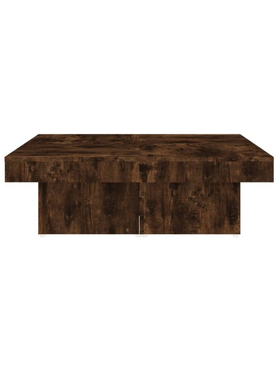 Konferenční stolek kouřový dub 90 x 90 x 28 cm kompozitní dřevo