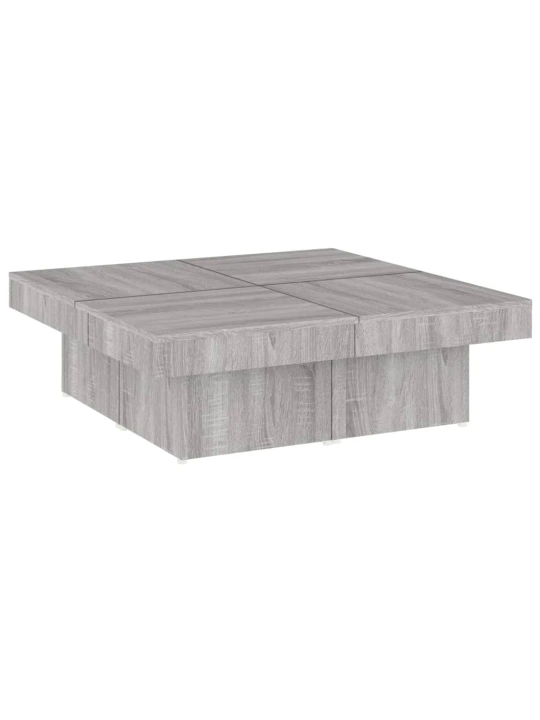 Konferenční stolek šedý sonoma 90 x 90 x 28 cm kompozitní dřevo