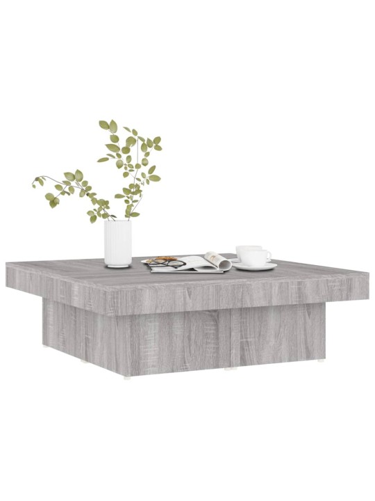 Konferenční stolek šedý sonoma 90 x 90 x 28 cm kompozitní dřevo