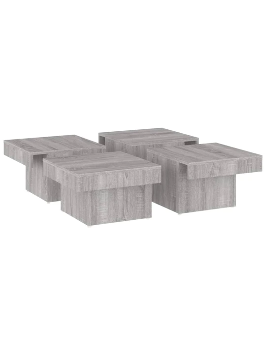 Konferenční stolek šedý sonoma 90 x 90 x 28 cm kompozitní dřevo