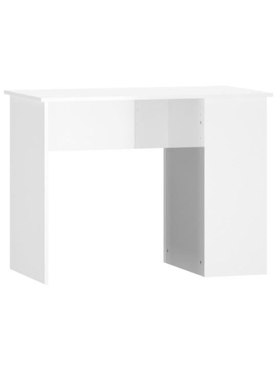 Psací stůl bílý s vysokým leskem 100x55x75 cm kompozitní dřevo
