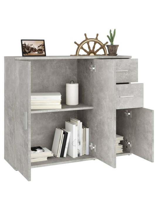 Příborník betonově šedý 91x29,5x75 cm kompozitní dřevo