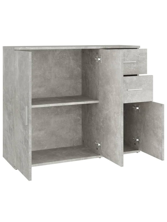 Příborník betonově šedý 91x29,5x75 cm kompozitní dřevo