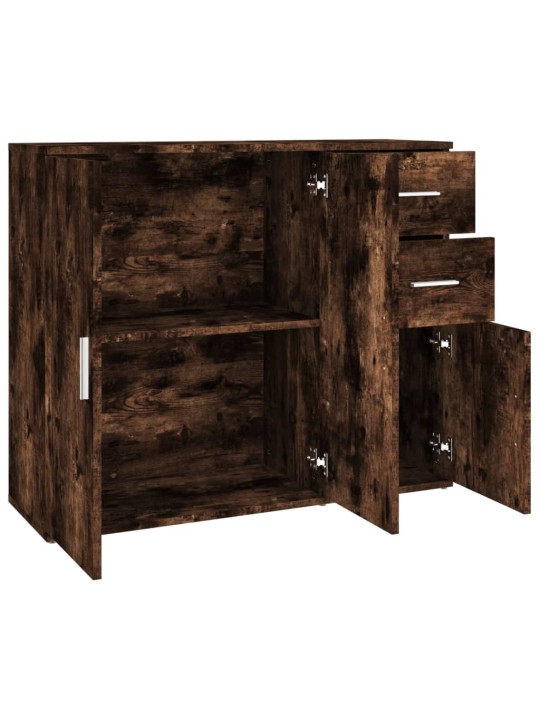 Příborník kouřový dub 91 x 29,5 x 75 cm kompozitní dřevo