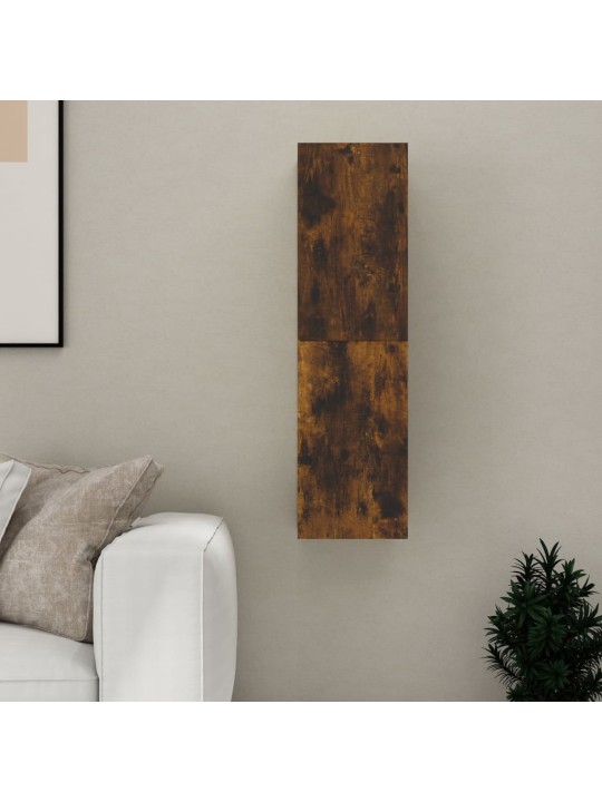Nástěnná TV skříňka kouřový dub 30,5 x 30 x 110 cm