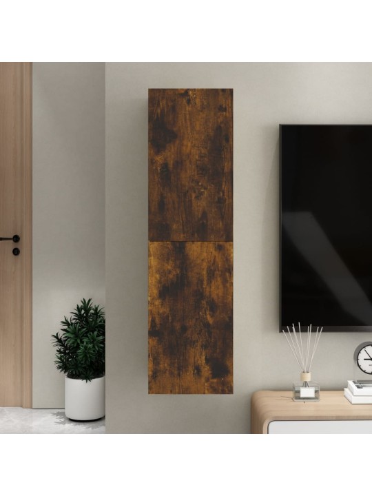 Nástěnná TV skříňka kouřový dub 30,5 x 30 x 110 cm