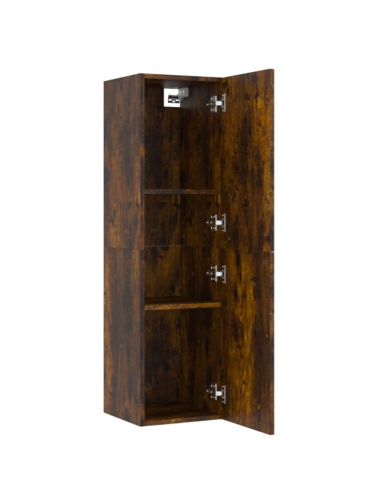 Nástěnné TV skříňky 2 ks kouřový dub 30,5 x 30 x 110 cm