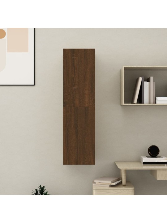 Nástěnná TV skříňka hnědý dub 30,5 x 30 x 110 cm