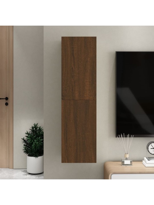 Nástěnná TV skříňka hnědý dub 30,5 x 30 x 110 cm