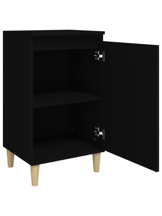 Noční stolky 2 ks černé 40 x 35 x 70 cm kompozitní dřevo