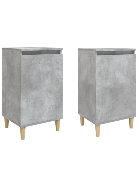 Noční stolky 2 ks betonově šedé 40x35x70 cm kompozitní dřevo