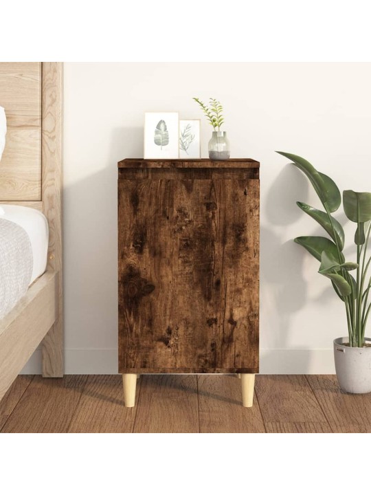 Noční stolek kouřový dub 40 x 35 x 70 cm kompozitní dřevo