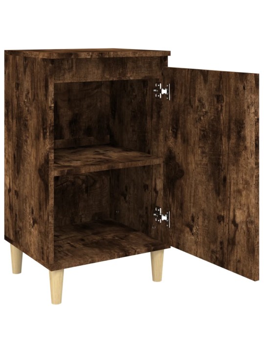 Noční stolky 2 ks kouřový dub 40 x 35 x 70 cm kompozitní dřevo