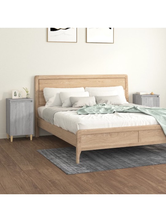Noční stolky 2 ks šedé sonoma 40 x 35 x 70 cm kompozitní dřevo