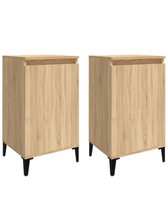 Noční stolky 2 ks dub sonoma 40 x 35 x 70 cm kompozitní dřevo