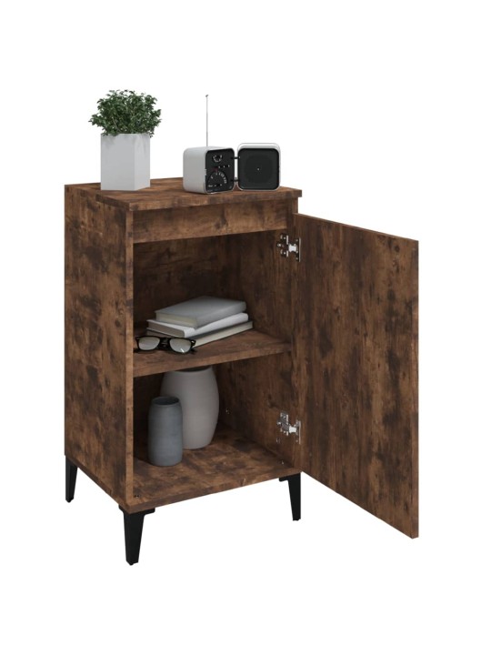 Noční stolky 2 ks kouřový dub 40 x 35 x 70 cm kompozitní dřevo