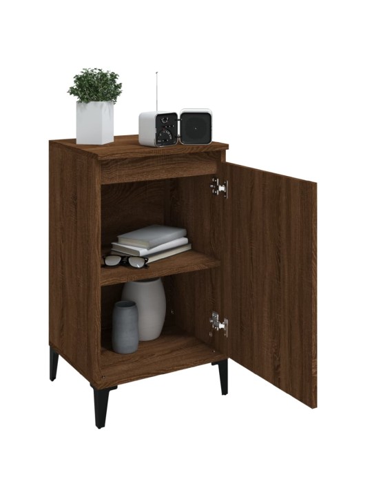 Noční stolky 2 ks hnědý dub 40 x 35 x 70 cm kompozitní dřevo