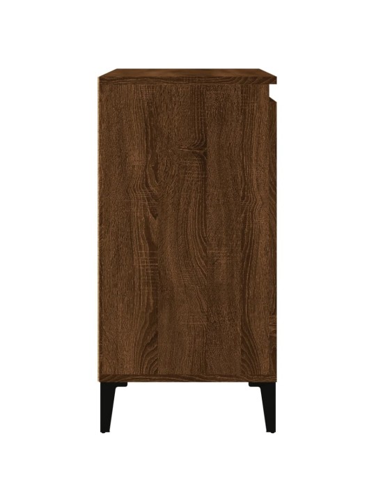 Noční stolky 2 ks hnědý dub 40 x 35 x 70 cm kompozitní dřevo