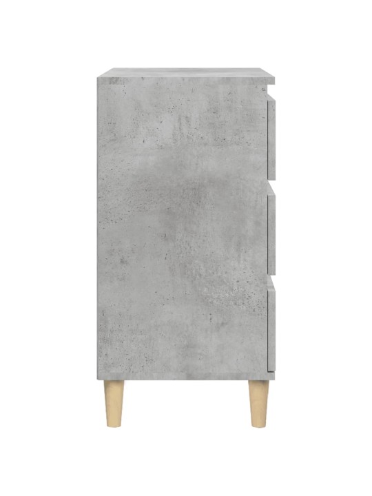 Noční stolek betonově šedý 40 x 35 x 70 cm kompozitní dřevo