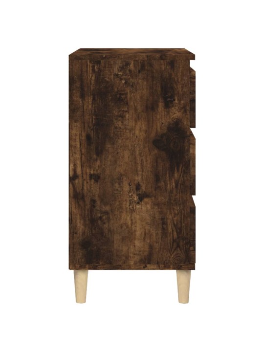 Noční stolek kouřový dub 40 x 35 x 70 cm kompozitní dřevo