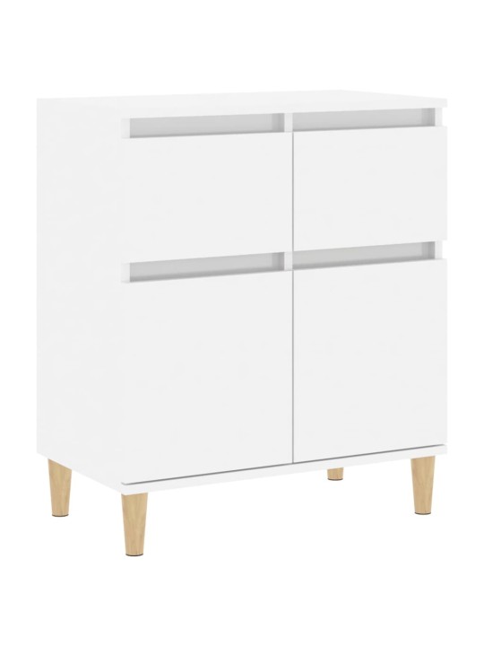 Příborník bílý s vysokým leskem 60x35x70 cm kompozitní dřevo