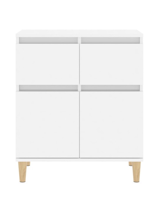 Příborník bílý s vysokým leskem 60x35x70 cm kompozitní dřevo